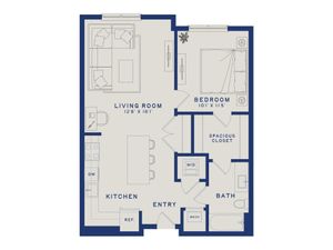 A12 | 1x1 | 733 sq ft