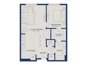A14 | 1x1 | 745 sq ft
