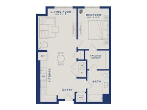 A16H | 1x1 | 758 sq ft
