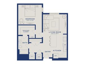 A19 | 1x1 | 779 sq ft