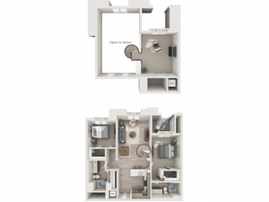 B3M | 2 bed 2 bath | from 1292 square feet