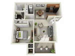 1B | 1 bed 1 bath | from 711 square feet