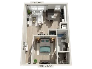 Studio S2 Floor Plan Image