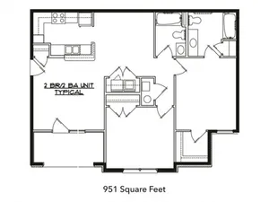 2 Bedroom 2 Bath