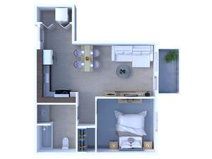 A3: One Bedroom | View 1