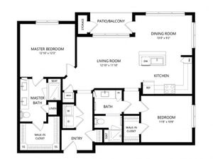 B2A | 2 bed 2 bath | from 1158 square feet