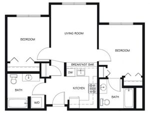 C2 | 2 bed 2 bath | from 787 square feet