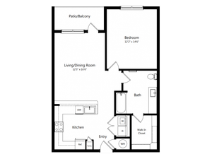 A5 | 1 bed 1 bath | from 822 square feet