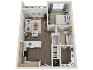 A3 | 1 bed 1 bath | from 681 square feet