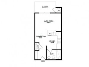 Studio | 444 sq ft