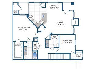 Warwick&nbsp; | 2 bed 2 bath | 1338 sq ft