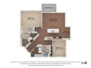 Iris | 2 bed 2 bath | 1316 sq ft