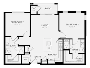 B1d Floor Plan Image