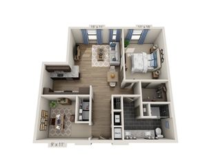 Overture Fair Ridge 62+ Active Adult Apartment Homes - A6.1