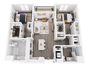 B7 | 2x2 | 1090 sf