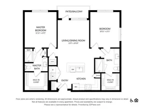 Everleigh Lakeline 60+ Active Adult Apartment Homes - B1D