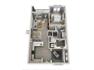 B1 | 1 bed 1 bath | from 902 square feet