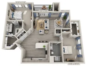 C4 | 2 bed 2 bath | from 1168 square feet
