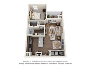 1 bedroom/1 bath 1 | 1 bed 1 bath | from 754 square feet