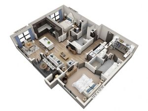 B2 | 2 bed 2 bath | from 1147 square feet