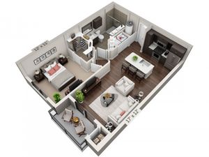 Imperial | 1 bed 1 bath | from 676 square feet