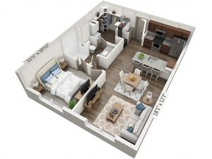 Libretto | 1 bed 1 bath | from 724 square feet