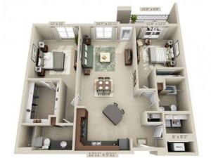 Exposition | 2 bed 2 bath | from 1320 square feet