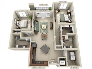 Vibrato | 2 bed 2 bath | from 1252 square feet