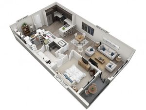 A3 | 1 bed 1 bath | from 957 square feet