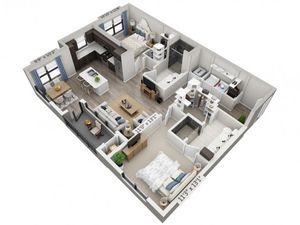B8 | 2 bed 2 bath | from 1130 square feet