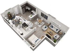 E2 | Studio1 bath | from 907 square feet