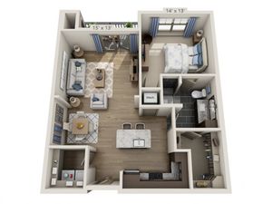Lennon A | 1 bed 1 bath | from 852 square feet