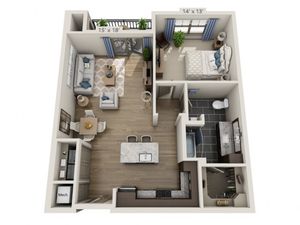 Lennon HC | 1 bed 1 bath | from 856 square feet