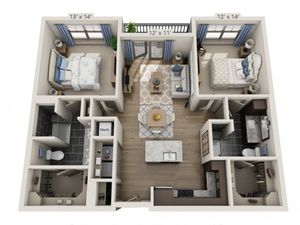 Clapton | 2 bed 2 bath | from 1042 square feet