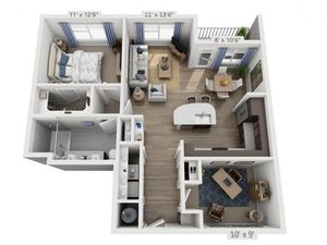 Morrison | 1 bed 1 bath | from 941 square feet