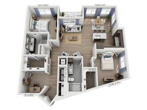 Taylor D | 2 bed 2 bath | from 1471 square feet