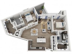 Young | 2 bed 2 bath | from 1293 square feet