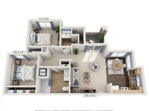 Springsteen | 2 bed 2 bath | from 802 square feet