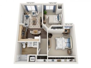 Harrison | 2 bed 1 bath | from 691 square feet