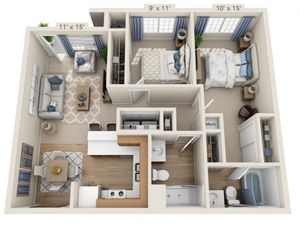 Ronstadt | 2 bed 2 bath | from 915 square feet