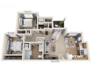 Springsteen | 2 bed 2 bath | from 823 square feet