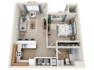 Taylor | 1 bed 1 bath | from 700 square feet