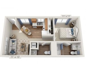 Young | 1 bed 2 bath | from 750 square feet