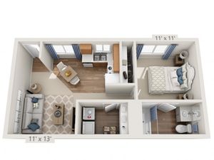 Winwood | 1 bed 1 bath | from 750 square feet