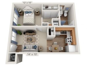 Garfunkel | 1 bed 1 bath | from 529 square feet