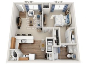 Joplin | 1 bed 1 bath | from 754 square feet