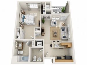 Mccartney | 1 bed 2 bath | from 739 square feet