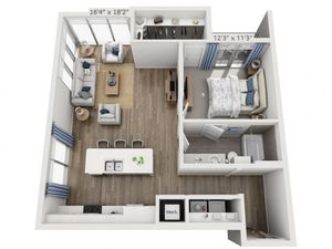 B5 | 1 bed 1 bath | from 853 square feet