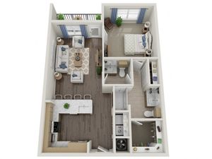 B3 | 1 bed 2 bath | from 836 square feet