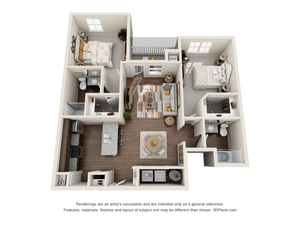 2 bedroom/2 bath 2 | 2 bed 2 bath | from 1021 square feet